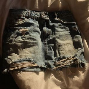 Denim skirt